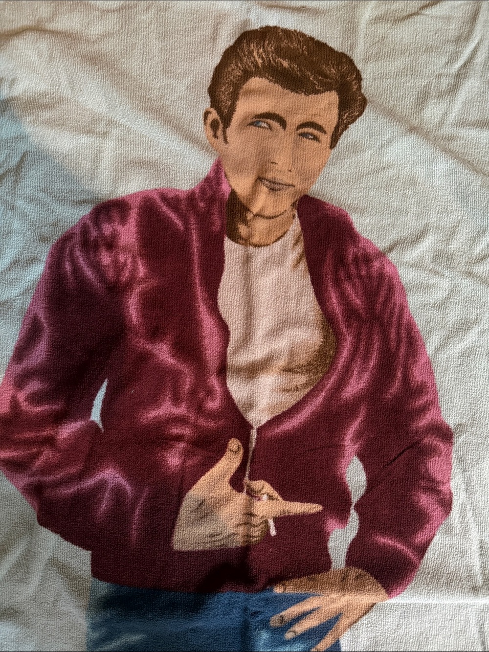 Vintage 1987 James Dean Beach Towel - Picture 4 of 4
